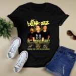 Blink 182 32nd anniversary 1992 2024 signatures 4 T Shirt