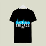 Blue Chicago 2021 Skyline Marathon 1 T Shirt