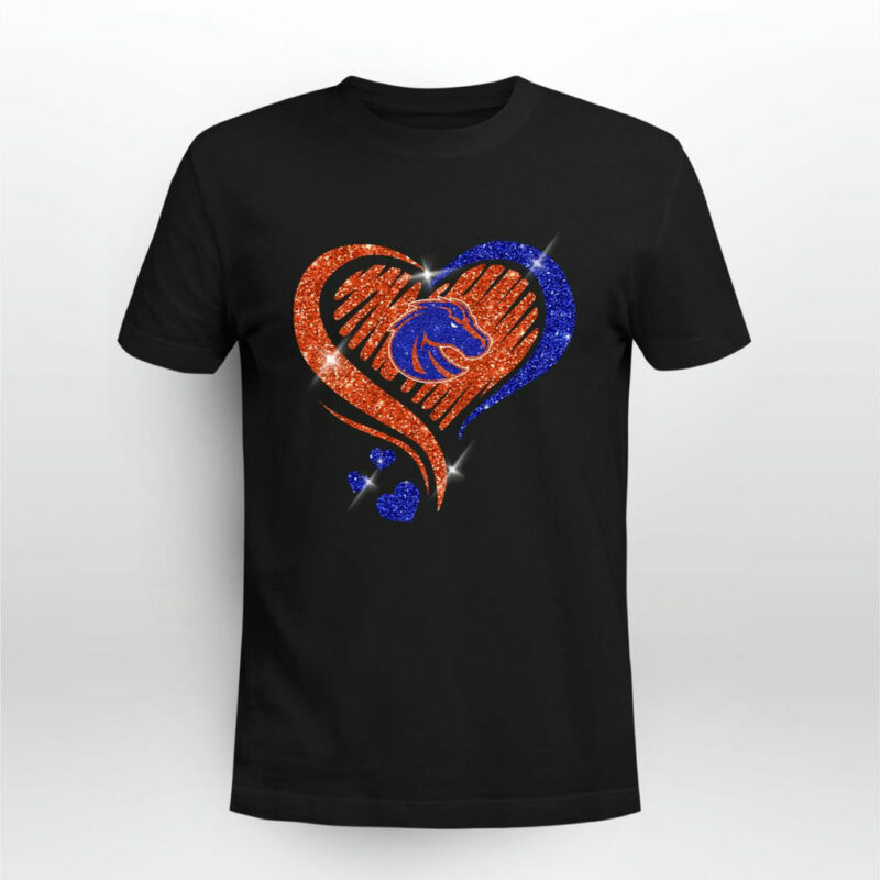 Boise State Broncos Twinkle Heart 0 T Shirt