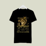 Bon Jovi 40th Anniversary 1982 2023 Thank You For Memories Signature 3 T Shirt