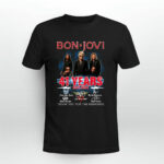 Bon Jovi 41 years 1983 2024 Signatures 4 T Shirt