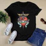 Bon Jovi Pierced Heart Tattoo 2 T Shirt