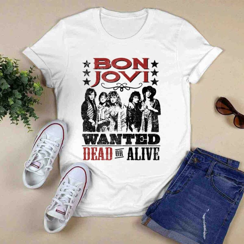 Bon Jovi Wanted Dead Or Alive 0 T Shirt