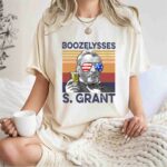 Boozelysses S Grant Beer Drinking The 4th Of July American Independence Day 1 T Shirt