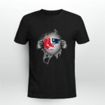 Boston Red Sox and New England Patriots blood inside me 3 T Shirt