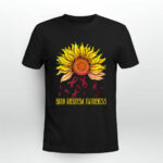 Brain Aneurysm Awareness Sunflower 4 T Shirt
