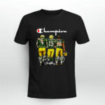 Brett Favre Bart Starr And Aaron Rodgers Green Bay Packers Champion 2 T Shirt