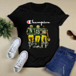 Brett Favre Bart Starr And Aaron Rodgers Green Bay Packers Champion 4 T Shirt
