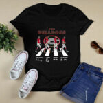 Brock Bowers Jt Daniels Zamir White Stetson Bennett signatures Abbey Road 4 T Shirt