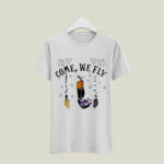 Broomstick Vacuum Cleaner Come We Fly Hocus Pocus Halloween 5 T Shirt