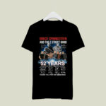 Bruce Springsteen and The E Street Band 52 years 1972 2024 Signatures 4 T Shirt