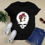 Buc Ees In Grateful Dead Skull 4 T Shirt
