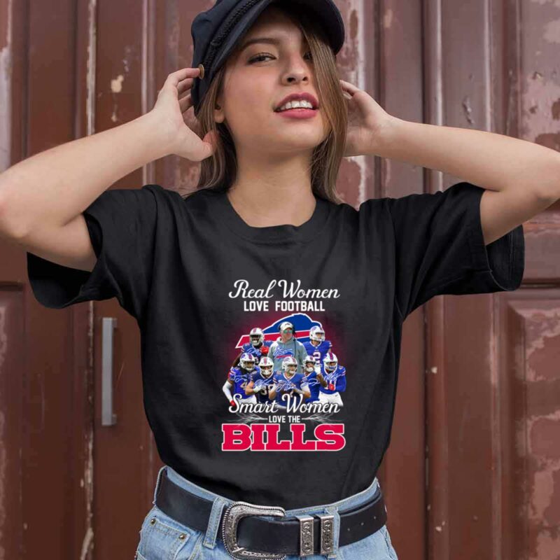 Buffalo Bills Real Women Love Football Smart Women Love The Bills Signatures 0 T Shirt