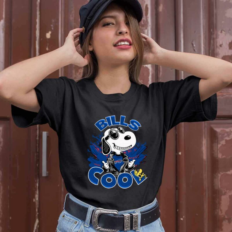 Buffalo Bills Snoopy Joe Cool Were Awesome 0 T Shirt