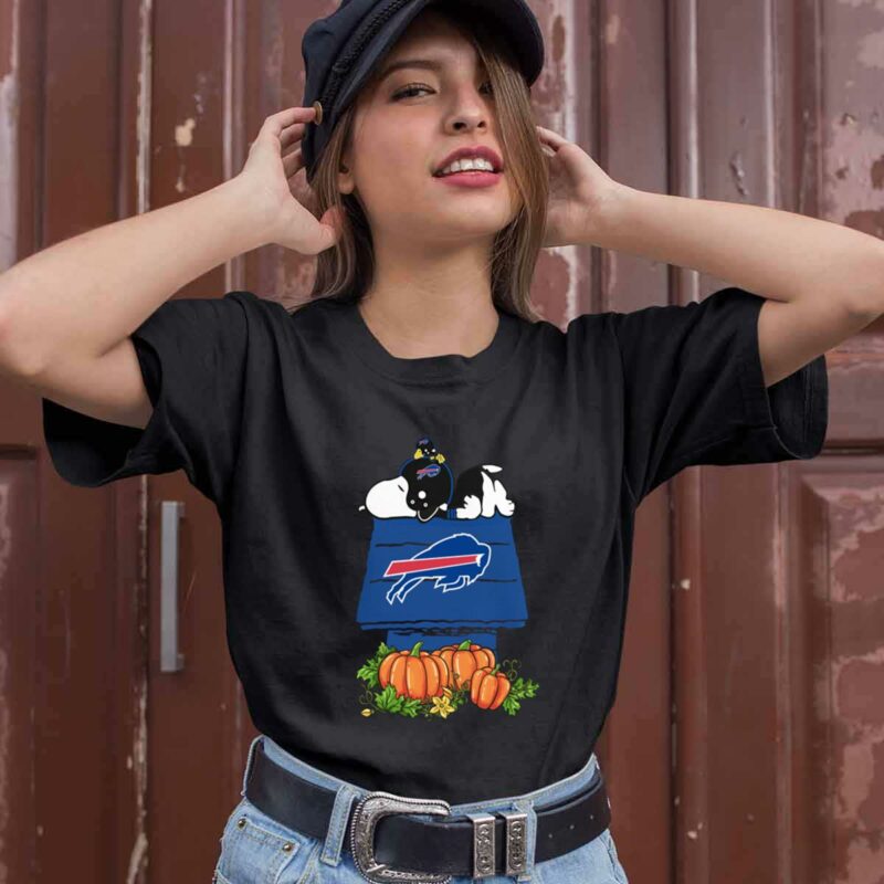 Buffalo Bills Snoopy Pumpkin House 0 T Shirt