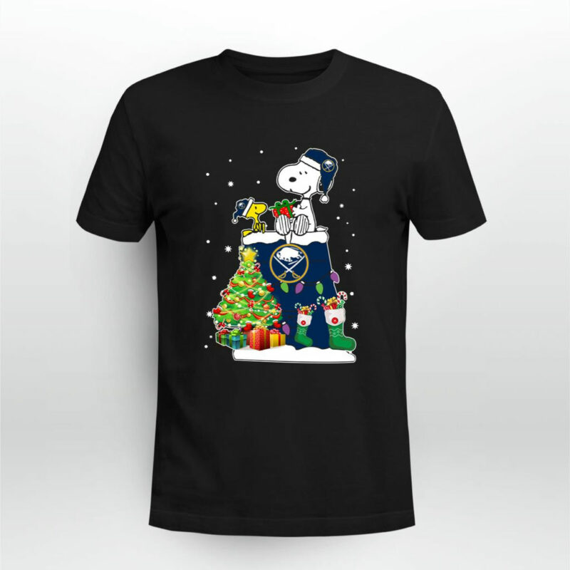 Buffalo Sabres Snoopy Woodstock Christmas 0 T Shirt