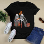 Butterfly High Heels Denver Broncos 4 T Shirt