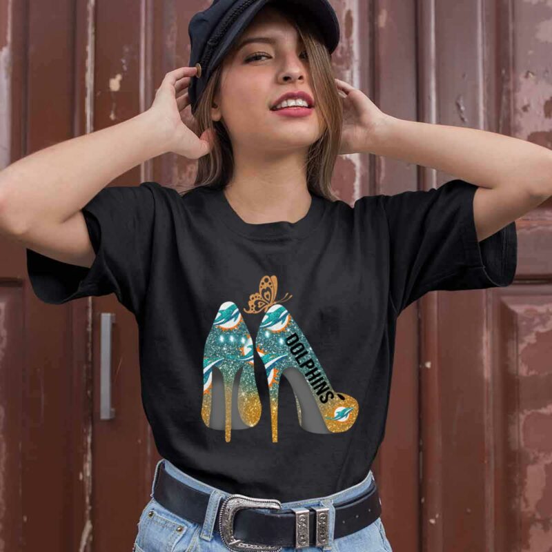 Butterfly High Heels Miami Dolphins 0 T Shirt