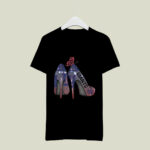 Butterfly High Heels New York Giants 4 T Shirt