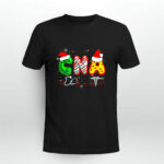 CNA Christmas Stethoscope Heartbeat Caduceus 2 T Shirt