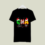 CNA Christmas Stethoscope Heartbeat Caduceus 4 T Shirt