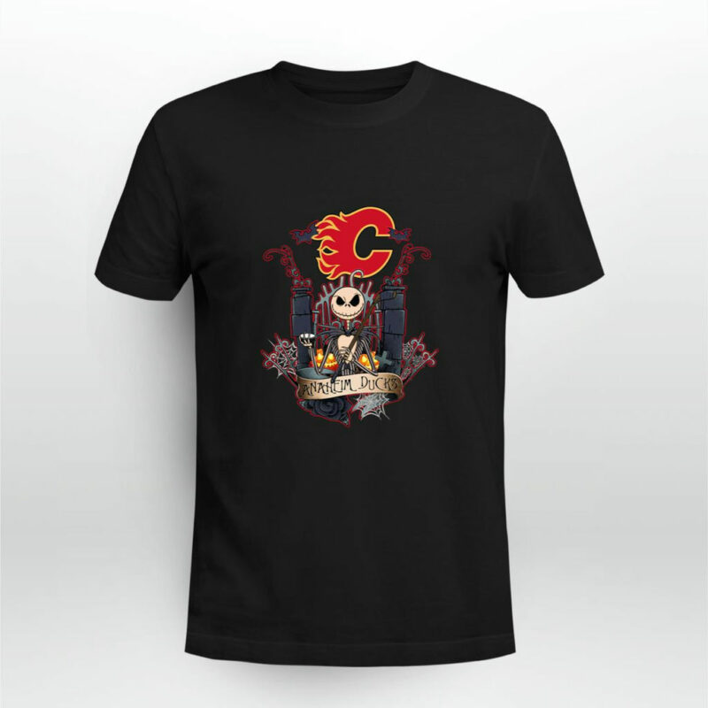 Calgary Flames Jack Skellington This Is Halloween 0 T Shirt