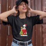 Calgary Flames Snoopy Woodstock Christmas 3 T Shirt