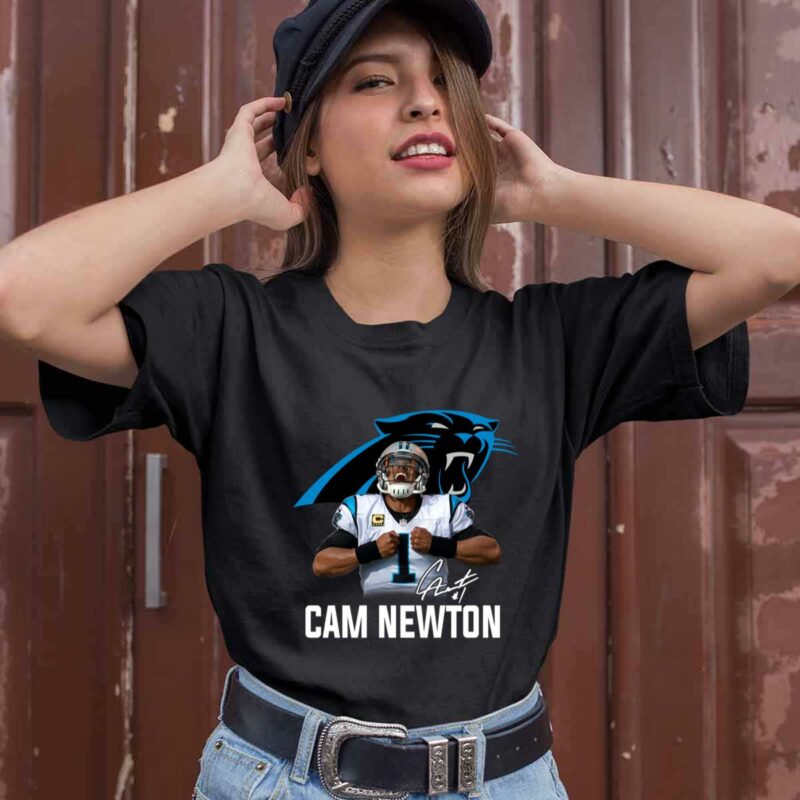 Cam Newton Signature Carolina Panthers 0 T Shirt