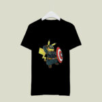 Captain America Pikachu Marvel Avengers 2 T Shirt
