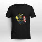 Captain America Pikachu Marvel Avengers 3 T Shirt