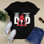 Carolina Hurricanes Dad sons first hero daughters first love 4 T Shirt