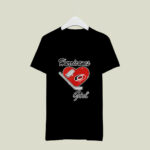 Carolina Hurricanes Girl Heart Hockey 1 T Shirt