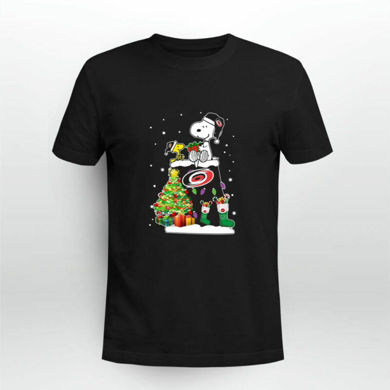 Carolina Hurricanes Snoopy Woodstock Christmas 0 T Shirt