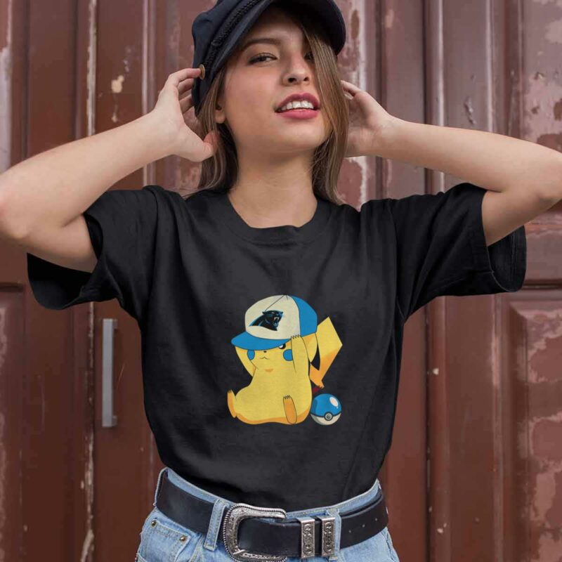 Carolina Panthers Pikachu Pokemon 0 T Shirt