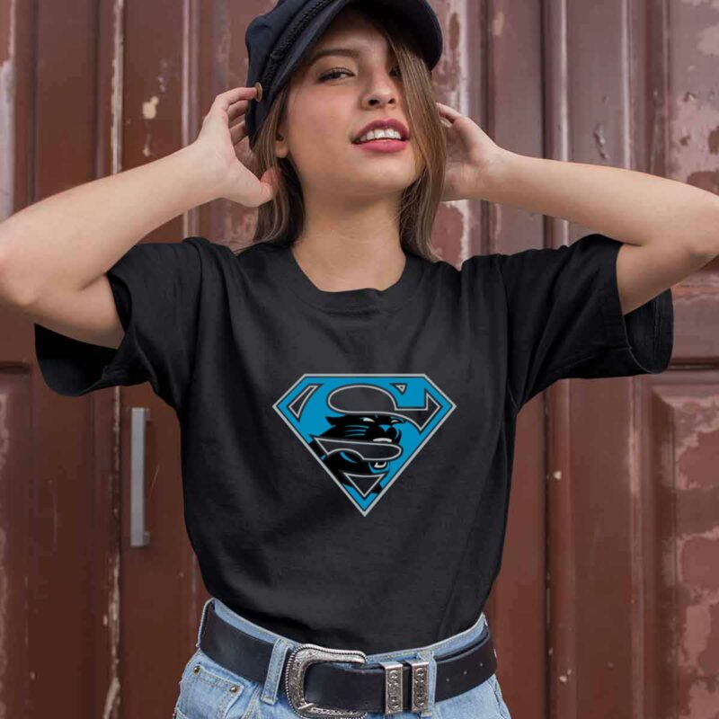 Carolina Panthers Superman Logo 0 T Shirt