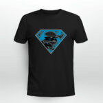 Carolina Panthers Superman Logo 3 T Shirt