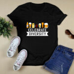 Celebrate Diversity Craft Beer Drinking Homebrew 4 T Shirt