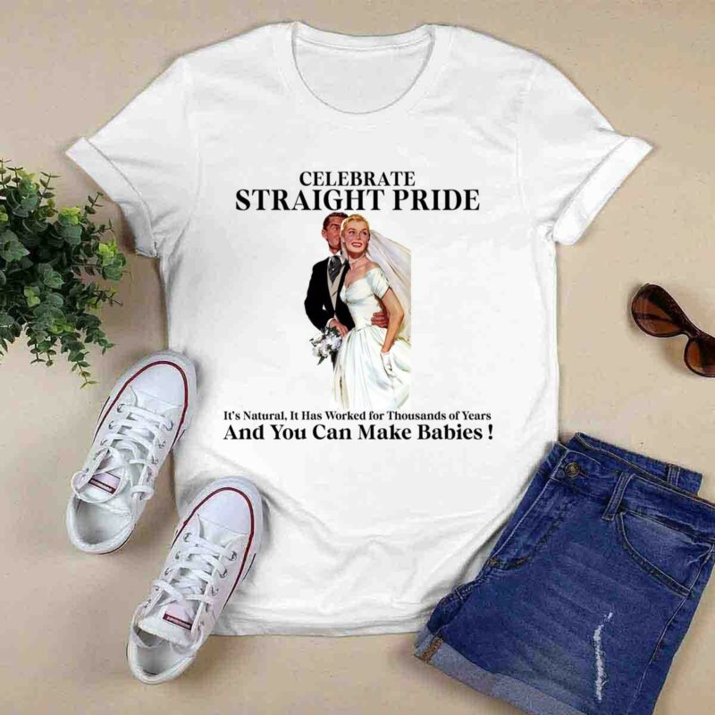 Celebrate Straight Pride Its Natural It Has Worked For Thousands Of Years 0 T Shirt