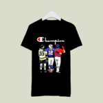 Champion Zdeno Chara Tom Brady Vs Dustin Pedroia Mvp Signatures 3 T Shirt