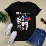 Champion Zdeno Chara Tom Brady Vs Dustin Pedroia Mvp Signatures 4 T Shirt