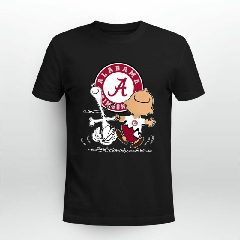 Charlie Brown Snoopy Alabama Crimson Tide 0 T Shirt