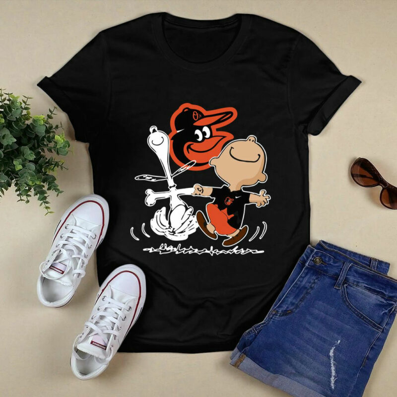 Charlie Brown Snoopy Baltimore Orioles 0 T Shirt