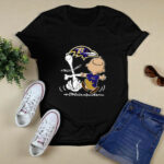 Charlie Brown Snoopy Baltimore Ravens 2 T Shirt