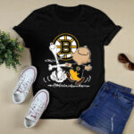 Charlie Brown Snoopy Boston Bruins 4 T Shirt