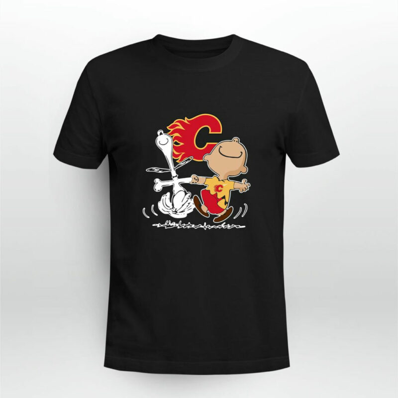 Charlie Brown Snoopy Calgary Flames 0 T Shirt