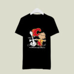 Charlie Brown Snoopy Calgary Flames 1 T Shirt