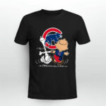 Charlie Brown Snoopy Chicago Cubs Funny 2 T Shirt