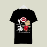Charlie Brown Snoopy Cincinnati Reds 4 T Shirt