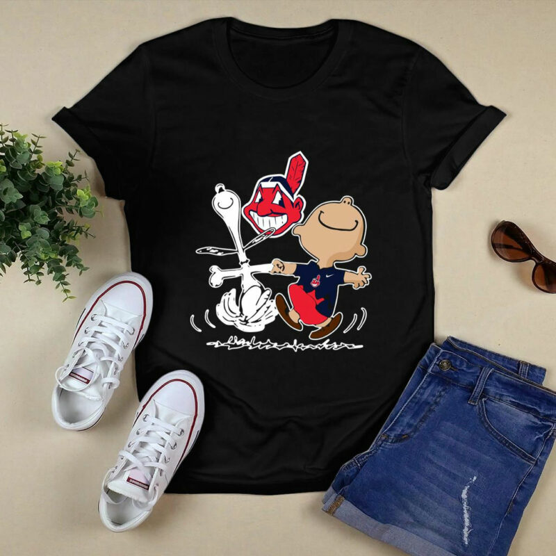 Charlie Brown Snoopy Cleveland Indians 0 T Shirt