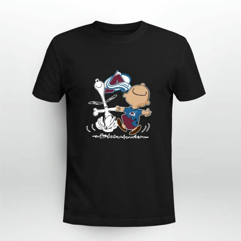 Charlie Brown Snoopy Colorado Avalanche 0 T Shirt